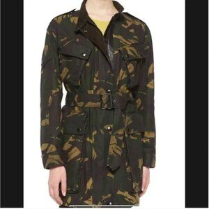 Burberry Brit Camouflage Print Trench Coat Size: S | US 4